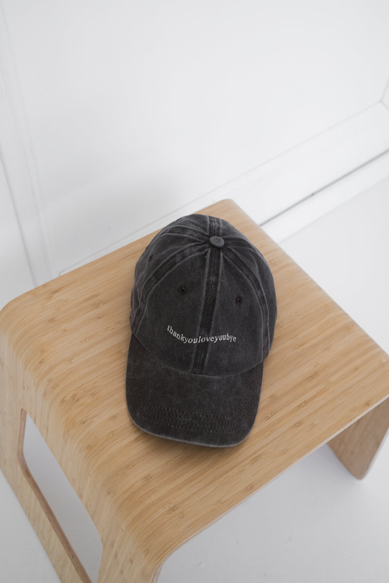 THANKYOULOVEYOUBYE | WASHED BROWN DAD CAP