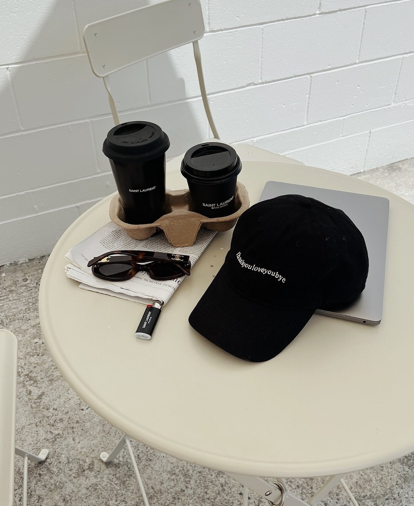 Shop Saint Laurent RIVE DROITE SAINT LAURENT YSL CAP by LadyMargot