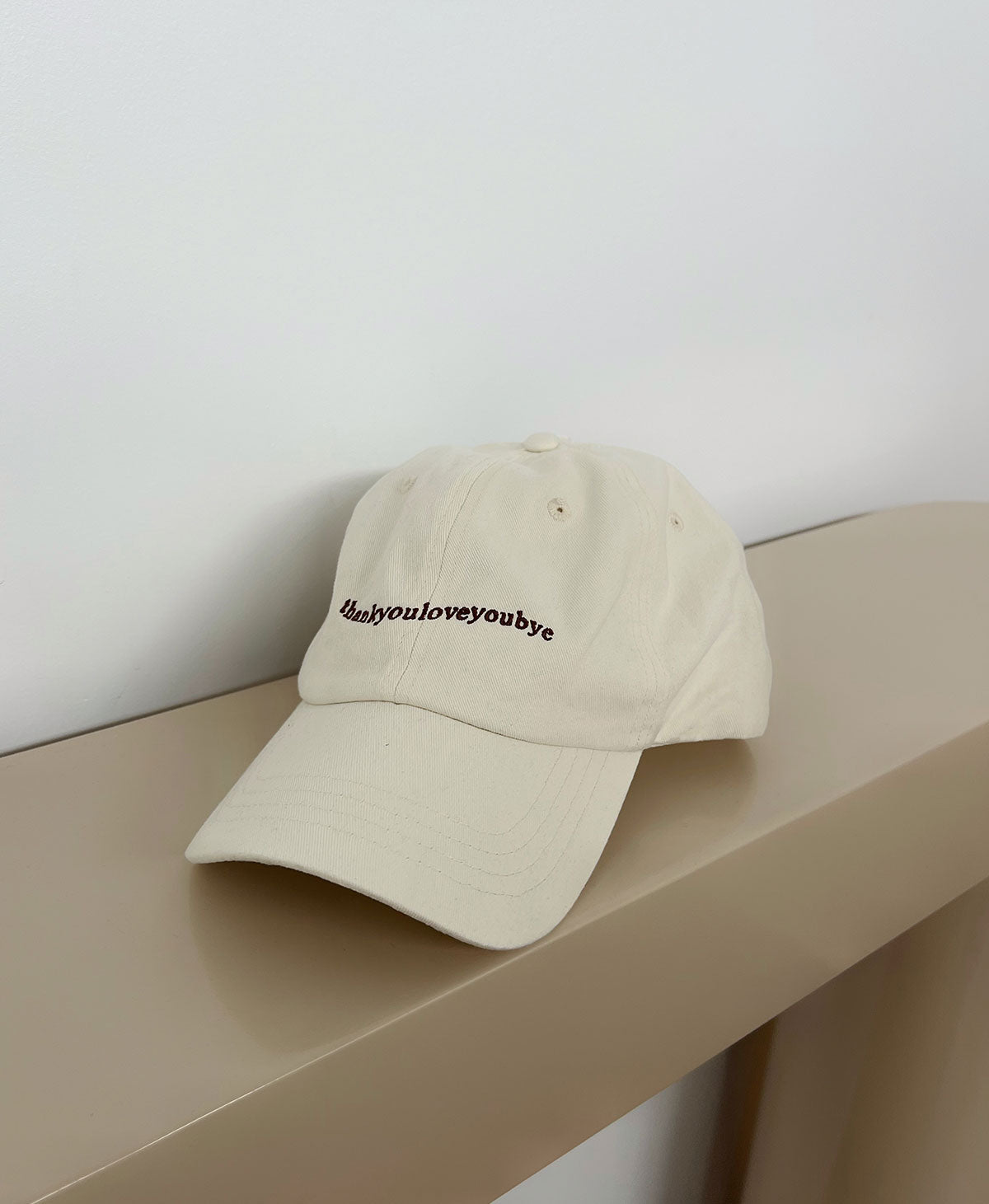 THANKYOULOVEYOUBYE | BEIGE DAD CAP